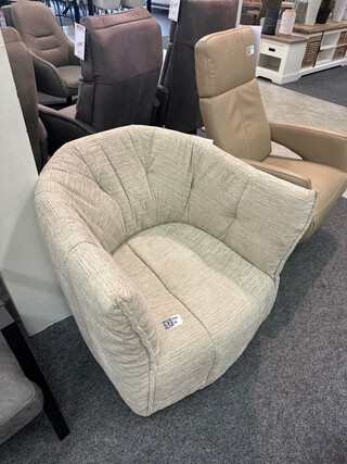 Fauteuil Stan, geweven beige